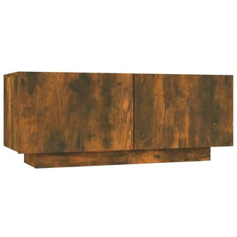 Tv-meubel 100x35x40 cm bewerkt hout gerookt eikenkleurig 2
