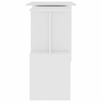 Hoekbureau 200x50x76 cm bewerkt hout wit 6
