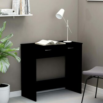 Bureau 80x40x75 cm spaanplaat zwart 1