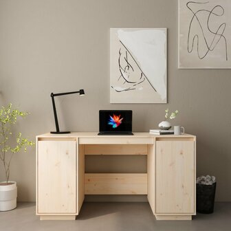 Bureau 140x50x75 cm massief grenenhout 1