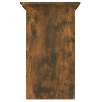 Bureau 80x45x74 cm bewerkt hout gerookt eikenkleurig 6