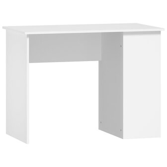 Bureau 100x55x75 cm bewerkt hout wit 2