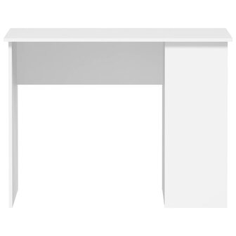 Bureau 100x55x75 cm bewerkt hout wit 4