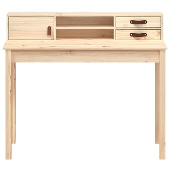 Bureau 110x50x93 cm massief grenenhout 5