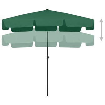 Strandparasol 200x125 cm groen 3