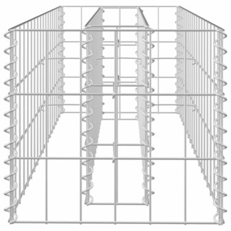 Gabion plantenbak verhoogd 90x30x30 cm gegalvaniseerd staal 5