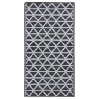 Buitenkleed 80x150 cm PP zwart 2