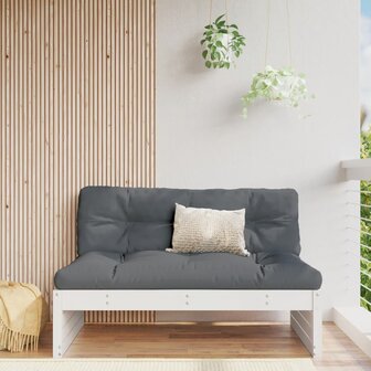 Middenbank 120x80 cm massief grenenhout wit 1
