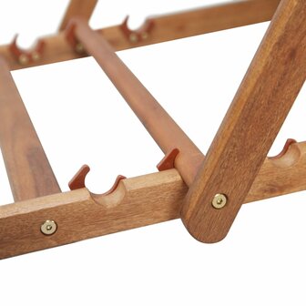 Strandstoel inklapbaar stof en houten frame grijs 9