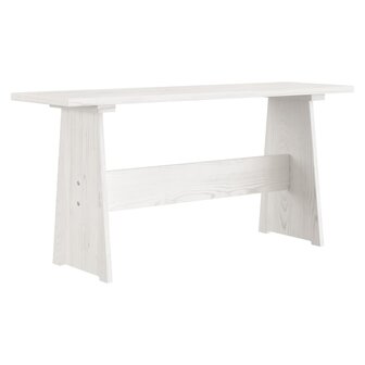 3-delige Eethoek massief grenenhout wit 9