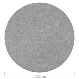 Kunstgras met noppen rond 130 cm grijs 7