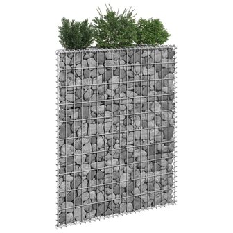 Gabion plantenbak trapezium 80x20x100 cm gegalvaniseerd staal 1