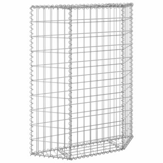 Gabion plantenbak trapezium 80x20x100 cm gegalvaniseerd staal 5
