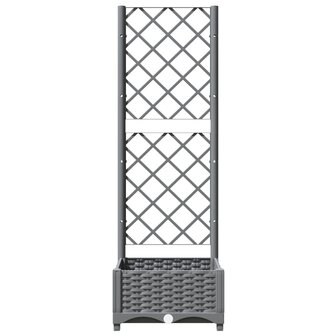Plantenbak met latwerk 40x40x121,5 cm polypropeen 4