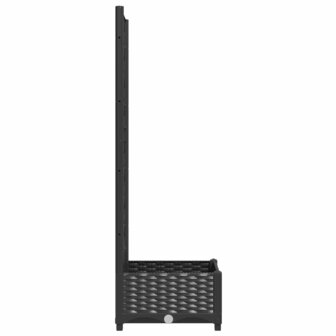 Plantenbak met latwerk 40x40x121,5 cm polypropeen zwart 5