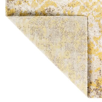 Buitenkleed platgeweven 80x150 cm geel 3