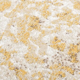 Buitenkleed platgeweven 80x150 cm geel 5