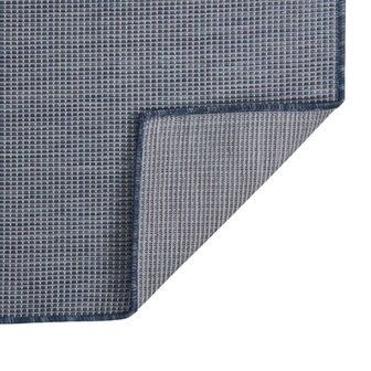 Buitenkleed platgeweven 100x200 cm blauw 2