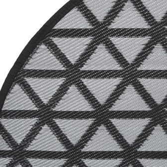 Buitenkleed &Oslash; 160 cm polypropeen zwart 4