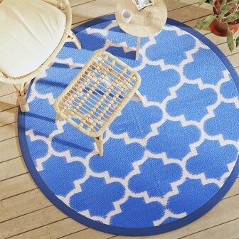 Buitenkleed &Oslash;160 cm polypropeen blauw 1