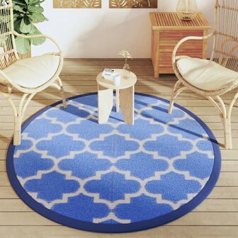 Buitenkleed &Oslash;160 cm polypropeen blauw 3