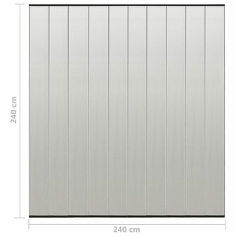 Vliegengordijn 10-delig 240x240 cm mesh zwart 8
