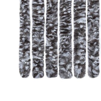 Vliegengordijn 100x220 cm chenille bruin en beige 7