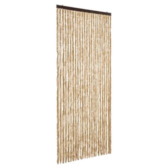 Vliegengordijn 100x220 cm chenille beige 2