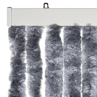 Vliegengordijn 90x220 cm chenille zilverkleurig 4