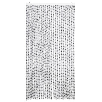 Vliegengordijn 100x220 cm chenille licht- en donkergrijs 3