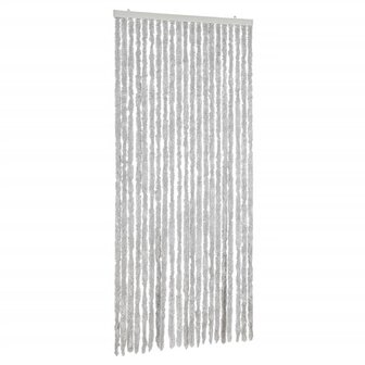 Vliegengordijn 90x200 cm chenille grijs 2