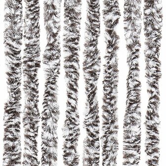 Vliegengordijn 100x200 cm chenille bruin en beige 5