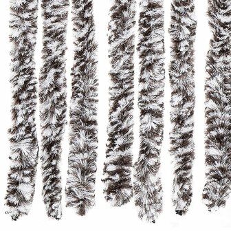 Vliegengordijn 100x200 cm chenille bruin en beige 6