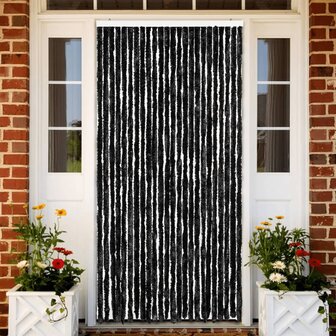 Vliegengordijn 100x230 cm chenille antracietkleurig 1