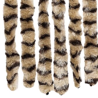 Vliegengordijn 100x200 cm chenille beige en bruin 6