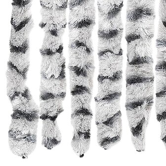 Vliegengordijn 56x200 cm chenille lichtgrijs en donkergrijs 6