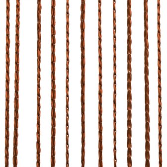 Draadgordijnen 140x250 cm bruin 2 st 3