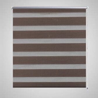 Duo rolgordijn 100 x 175 cm Koffiebruin 1