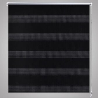 Duo rolgordijn 120 x 230 cm zwart 4