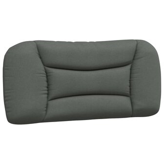 Hoofdbordkussen 80 cm stof donkergrijs 2