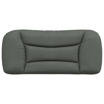 Hoofdbordkussen 80 cm stof donkergrijs 5