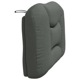 Hoofdbordkussen 80 cm stof donkergrijs 6