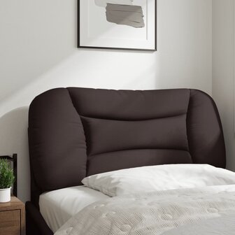 Hoofdbordkussen 80 cm stof donkerbruin 3