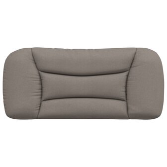 Hoofdbordkussen 90 cm stof taupe 5