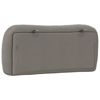 Hoofdbordkussen 90 cm stof taupe 7