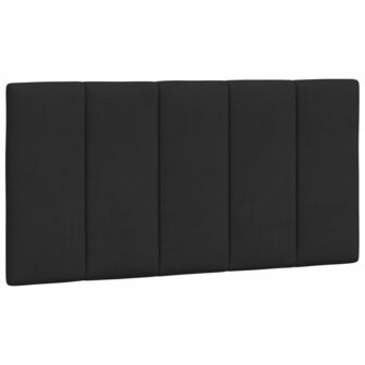 Hoofdbordkussen 100 cm fluweel zwart 2