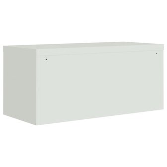 Archiefkast 90x40x240 cm staal lichtgrijs 6