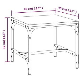 Bijzettafels 2 st 40x40x35 cm bewerkt hout sonoma eikenkleurig 10
