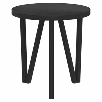 Salontafel &Oslash;35 cm MDF zwart 3