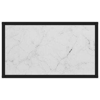 Wandtafel 60x35x75 cm gehard glas wit 4